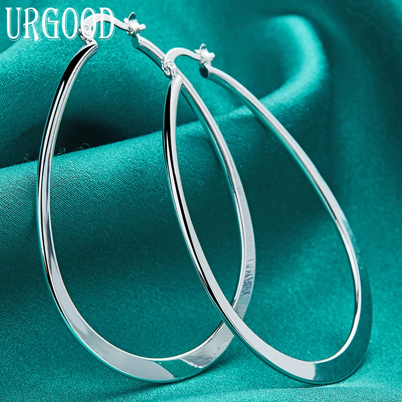 925 Sterling Silver Smooth Big Circle U Hoop Earrings For Women Party Engagement Wedding Fashion Jewelry Gift
925 Sterling Silver Smooth Big Circle U Hoop Earrings For Women Party Engagement Wedding Fashion Jewelry Gift