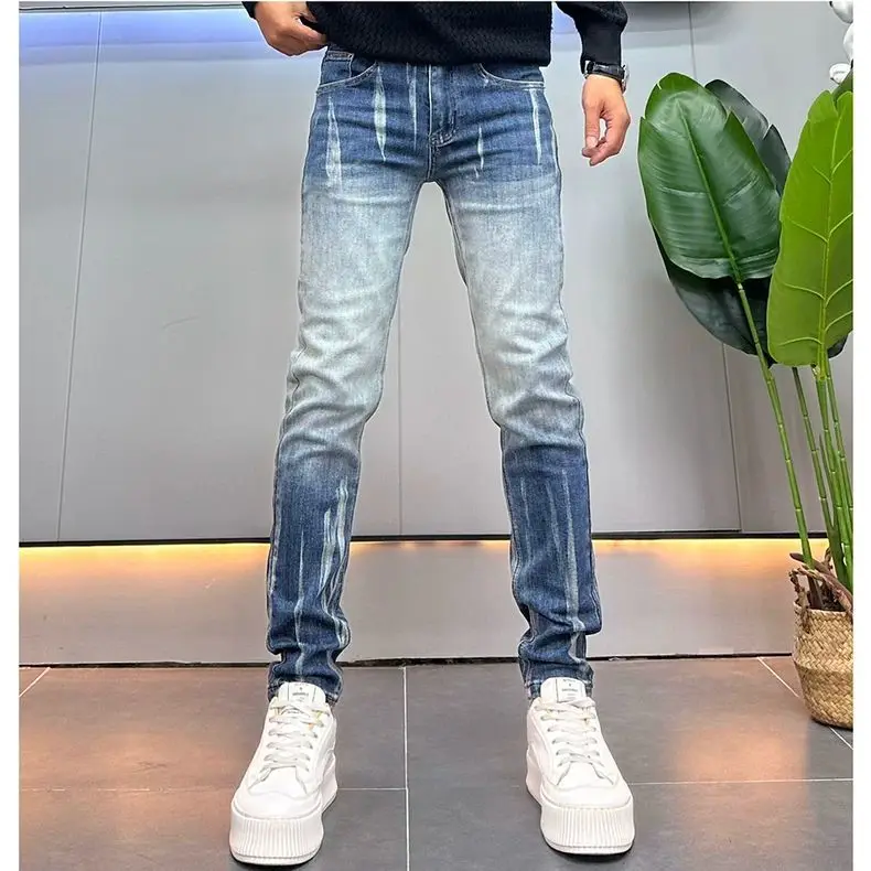 Luxury Man Clothing Brands High-quality 2026 Light Luxury Jeans Men's Spring Summer New Fashion Gradual Blue Thin Slim Pants
Luxury Man Clothing Brands High-quality 2026 Light Luxury Jeans Men's Spring Summer New Fashion Gradual Blue Thin Slim Pants