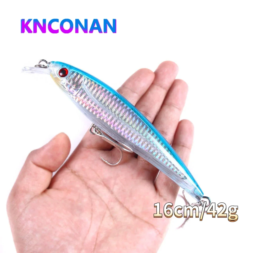 Рыболовная приманка KNCONAN в виде гольяна, 16 см, 42 г, воблеры, 3D глаза, окунь, искусственная приманка для ловли карпа, окуня, рыболовная приманка с 2 крючками
Рыболовная приманка KNCONAN в виде гольяна, 16 см, 42 г, воблеры, 3D глаза, окунь, искусственная приманка для ловли карпа, окуня, рыболовная приманка с 2 крючками