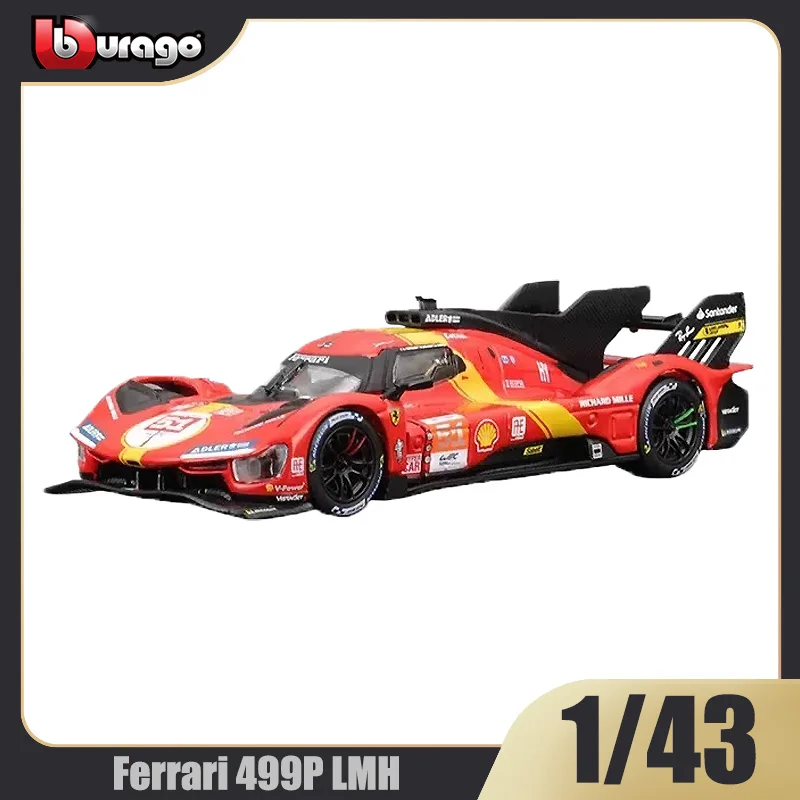 Bburago 1:43 Ferrari 499P LMH Le Mans 24h Endurance Race Champion Car 296 GT3 Racing Car Alloy Model Toy Collection Boy Gift
Bburago 1:43 Ferrari 499P LMH Le Mans 24h Endurance Race Champion Car 296 GT3 Racing Car Alloy Model Toy Collection Boy Gift