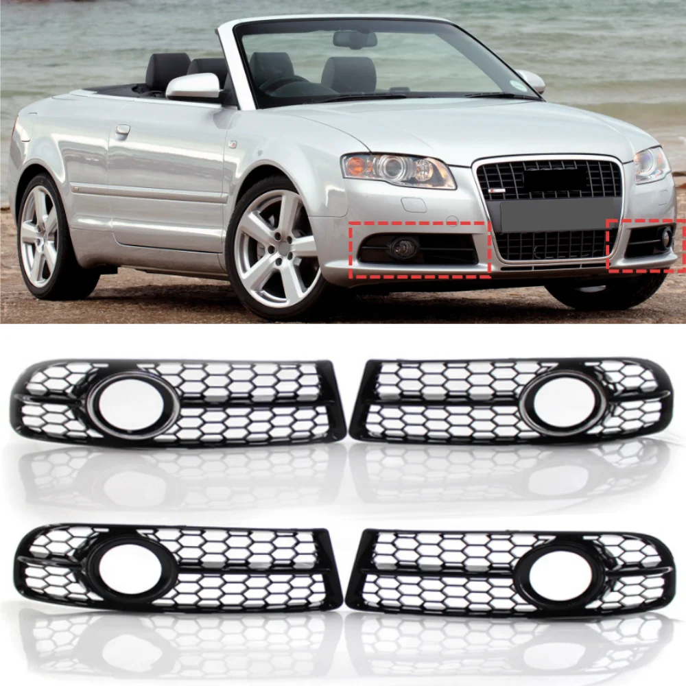 Для Audi A4 B7 2005-2008 спортивный автомобиль передний бампер сотовая противотуманная фара решетка oe:8e0807681f 8e0807682f
Для Audi A4 B7 2005-2008 спортивный автомобиль передний бампер сотовая противотуманная фара решетка oe:8e0807681f 8e0807682f