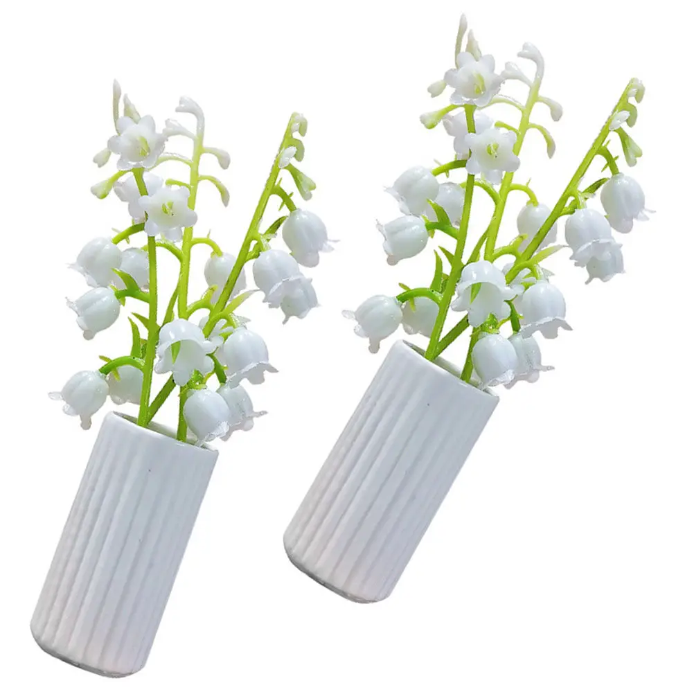 2Pcs Miniature Lily of The Valley Bonsai Resin Decor Vivid Detail Tiny House Garden Landscape Prop Miniature Potted Plant
2Pcs Miniature Lily of The Valley Bonsai Resin Decor Vivid Detail Tiny House Garden Landscape Prop Miniature Potted Plant