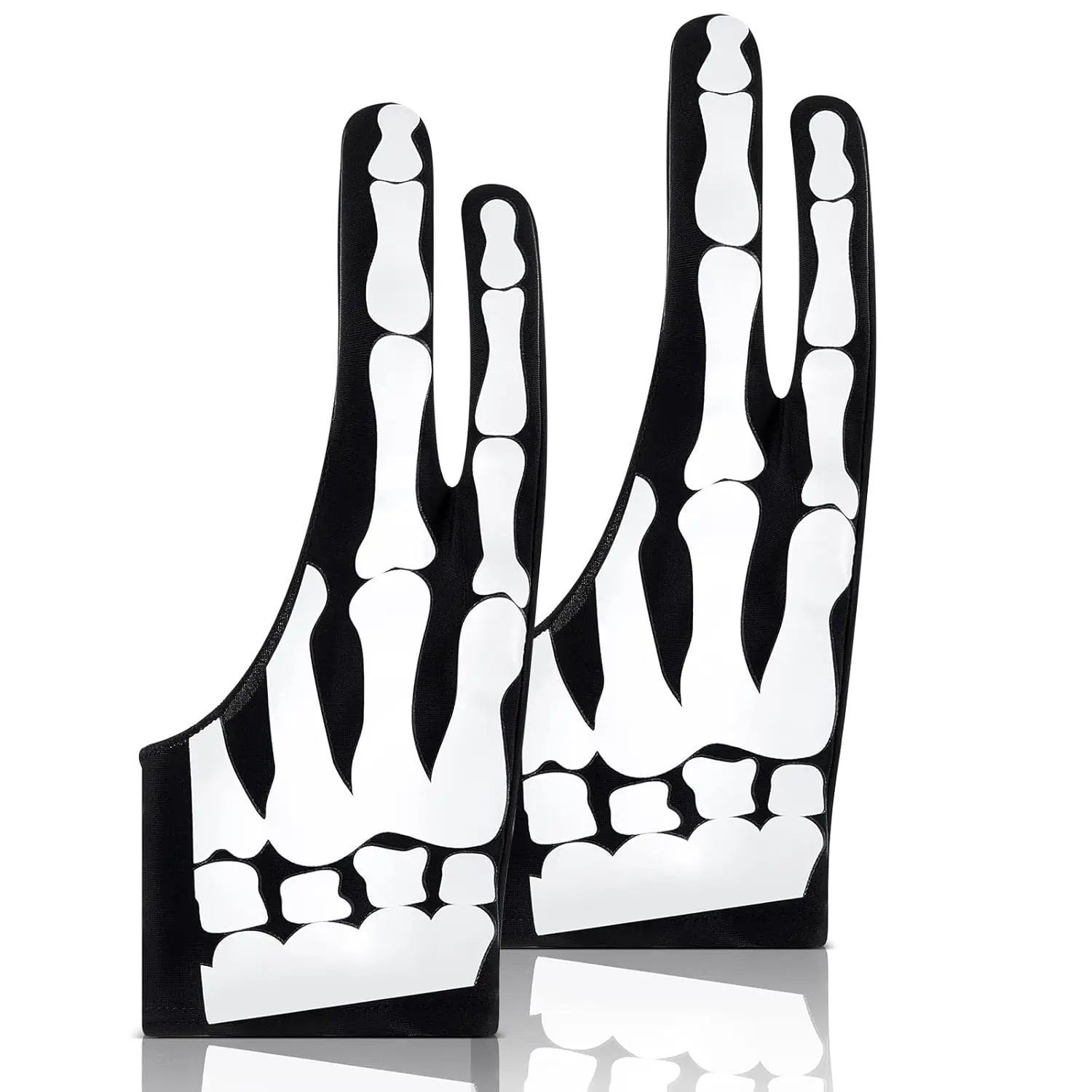 2 Pcs Skeleton Artist Glove with 2 Fingers for Graphic Drawing Tablet, Digital Drawing Rejection Glove for Pad Paper Painting
2 Pcs Skeleton Artist Glove with 2 Fingers for Graphic Drawing Tablet, Digital Drawing Rejection Glove for Pad Paper Painting