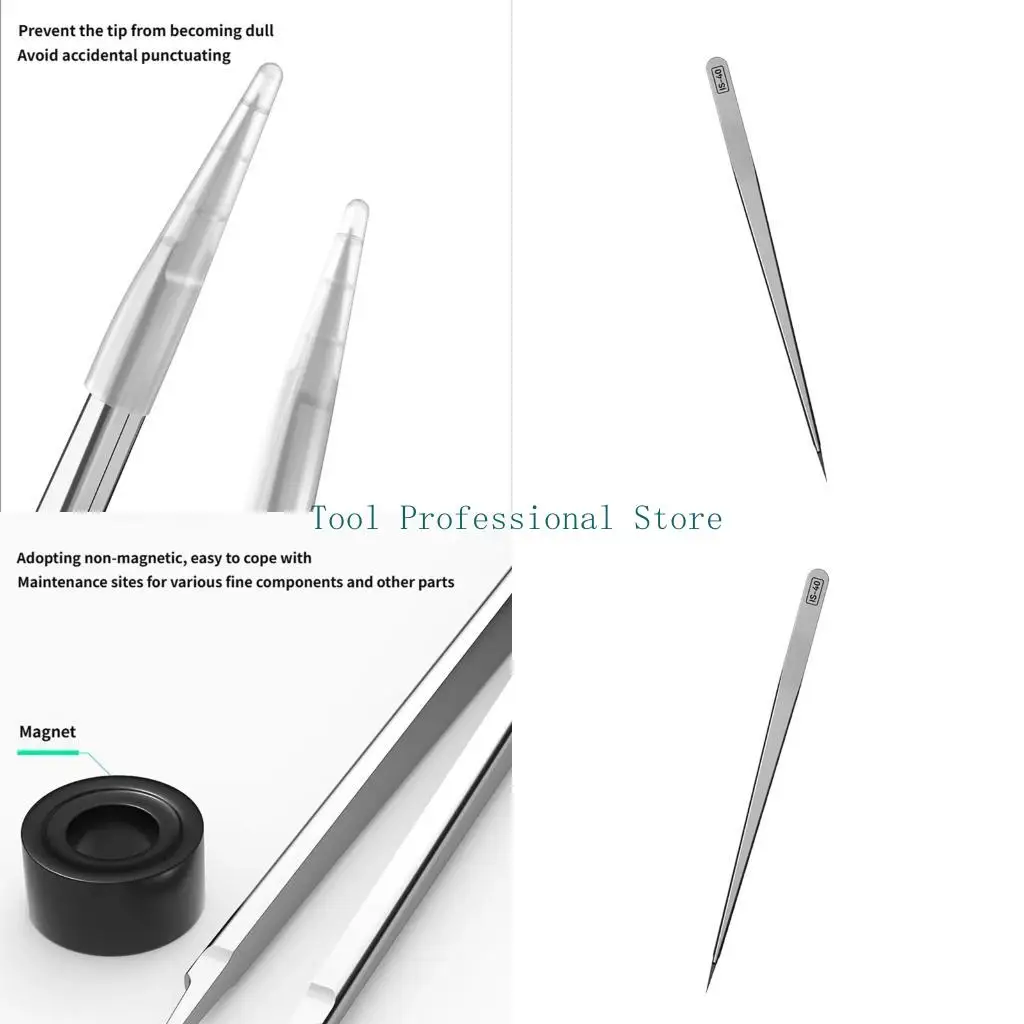 57QF AntiMagnetic Rust Resistant Precise Tweezer With Extended Reinforced Tip For Delicate Electronic Work Phone Repair
57QF AntiMagnetic Rust Resistant Precise Tweezer With Extended Reinforced Tip For Delicate Electronic Work Phone Repair