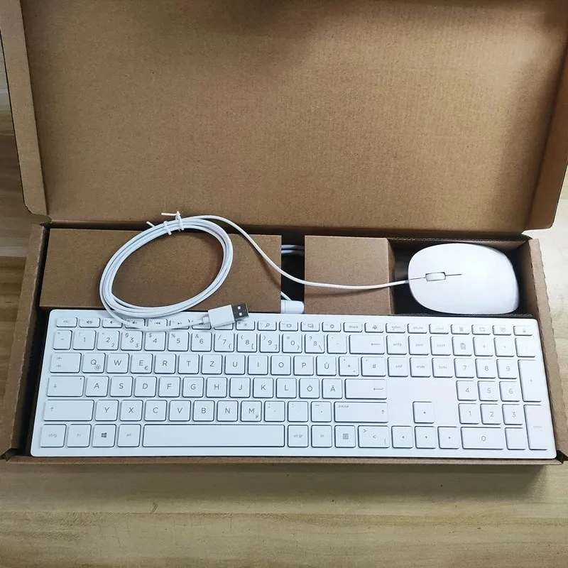German layout USB wired keyboard and mouse kit for HP TPC-C003K TPC-C002M
German layout USB wired keyboard and mouse kit for HP TPC-C003K TPC-C002M