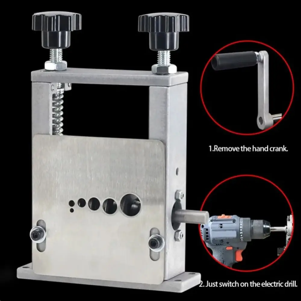 Double Drive Manual Wire Stripping Machine Hand Crank Heavy Duty Drill Powered Wire Stripper Universal Copper Wire Stripper
Double Drive Manual Wire Stripping Machine Hand Crank Heavy Duty Drill Powered Wire Stripper Universal Copper Wire Stripper