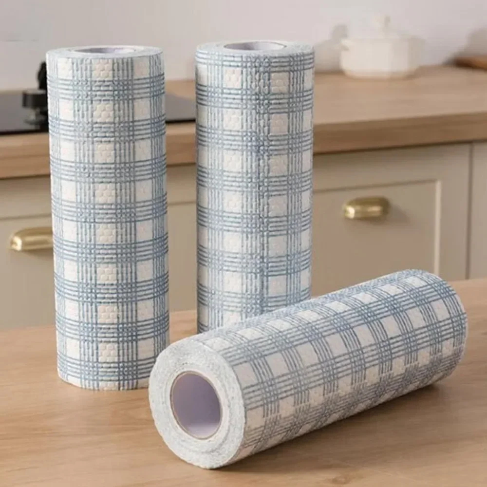 1 Roll/40pcs Disposable Lazy Dishwashing Cloth Oil Absorbent Plaid Pattern Washcloth Washable Kitchen Cleaning Cloth Living Room
1 Roll/40pcs Disposable Lazy Dishwashing Cloth Oil Absorbent Plaid Pattern Washcloth Washable Kitchen Cleaning Cloth Living Room