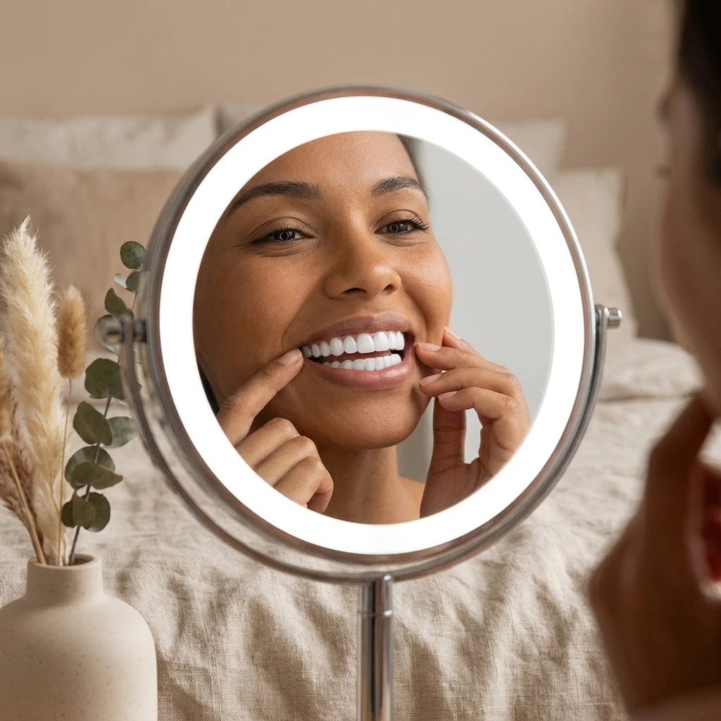Chart Instant Teeth Whitening Veneers Reusable Comfort Fit Design Portable Temporary Dental Teeth Cover CK848
Chart Instant Teeth Whitening Veneers Reusable Comfort Fit Design Portable Temporary Dental Teeth Cover CK848