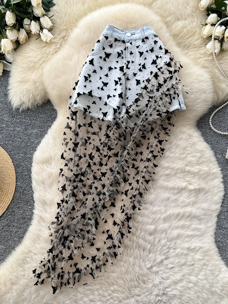 New Summer Women High Waist Shorts Skirts Fashion Spliced Printed Lace Split Long Skirts Streetwear Casual Ladies A Line Skirts
New Summer Women High Waist Shorts Skirts Fashion Spliced Printed Lace Split Long Skirts Streetwear Casual Ladies A Line Skirts