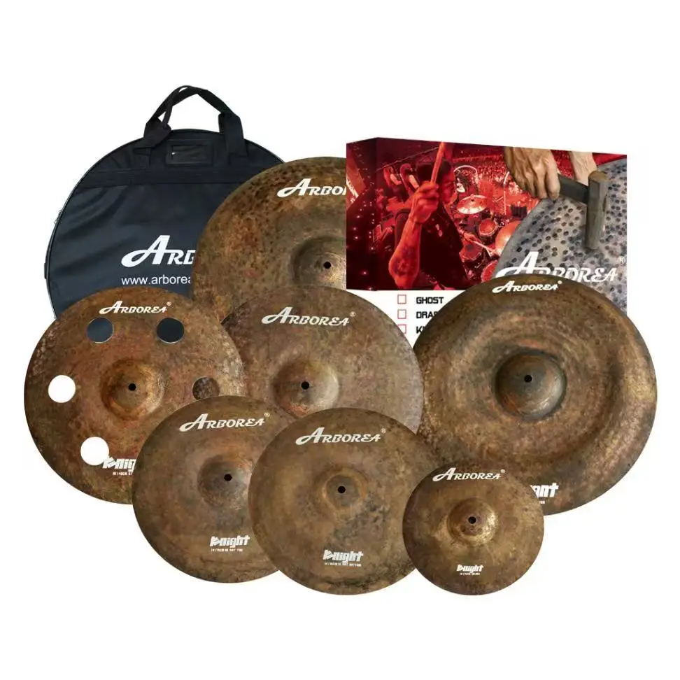 Arborea Brand Knight Series 7 Pcs B20 Cymbals Set with Bag
Arborea Brand Knight Series 7 Pcs B20 Cymbals Set with Bag