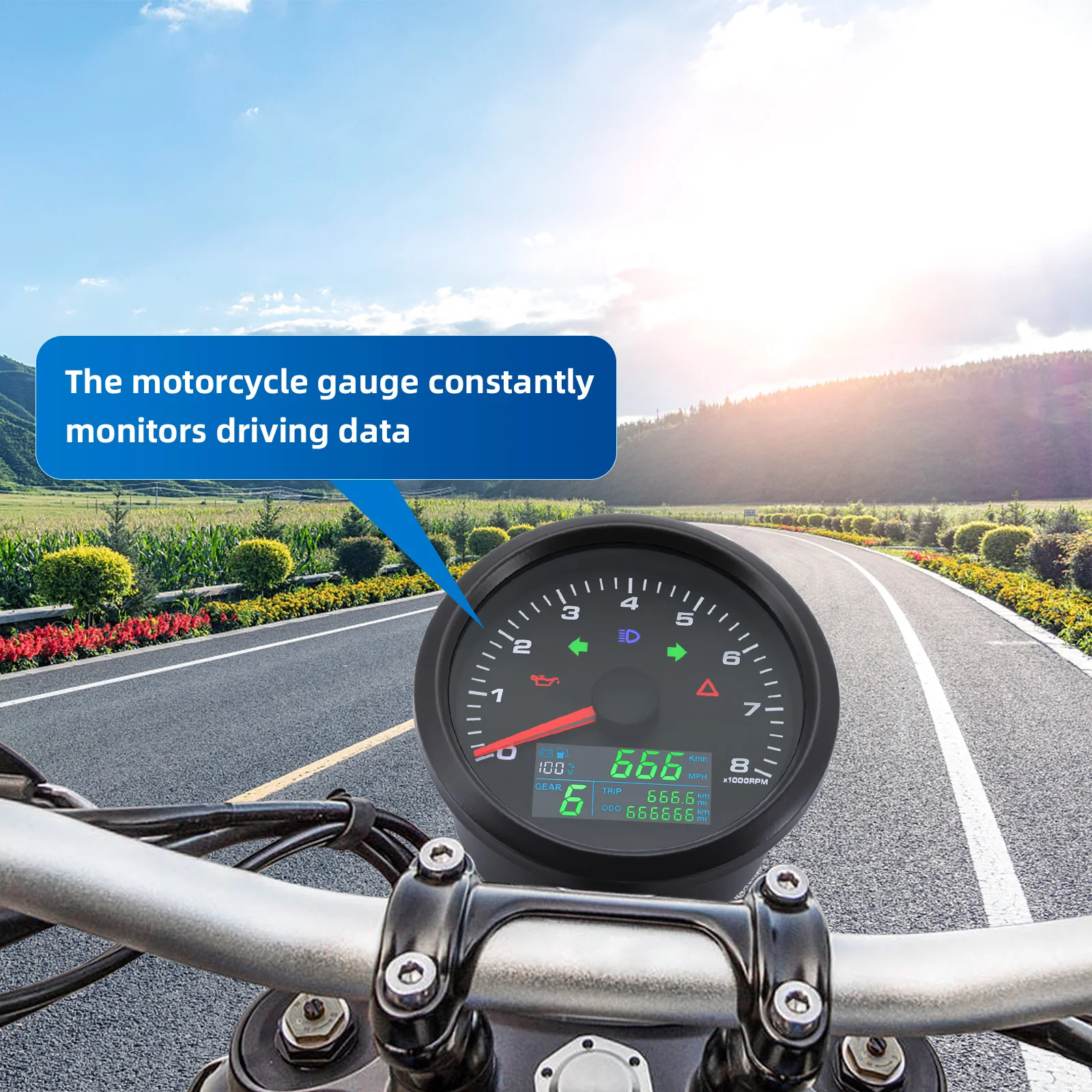 12 В мотоциклетный многофункциональный тахометр 0 ~ 8000 об/мин с зеленым светодиодным указателем топлива, шестерня N, вольт скорости для kawasaki 299 км/ч по индивидуальному заказу
12 В мотоциклетный многофункциональный тахометр 0 ~ 8000 об/мин с зеленым светодиодным указателем топлива, шестерня N, вольт скорости для kawasaki 299 км/ч по индивидуальному заказу