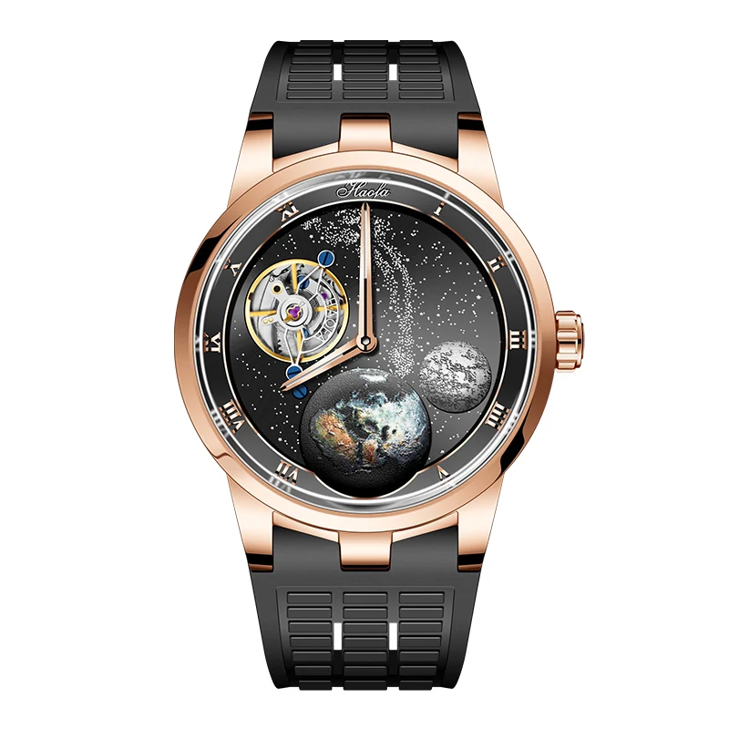 Haofa Rotatable Starry Sky Dial Carrousel Mechanical Mens Watch Convex Sapphire Manual Karrusel Watch Luminous Casual Dress 1952
Haofa Rotatable Starry Sky Dial Carrousel Mechanical Mens Watch Convex Sapphire Manual Karrusel Watch Luminous Casual Dress 1952