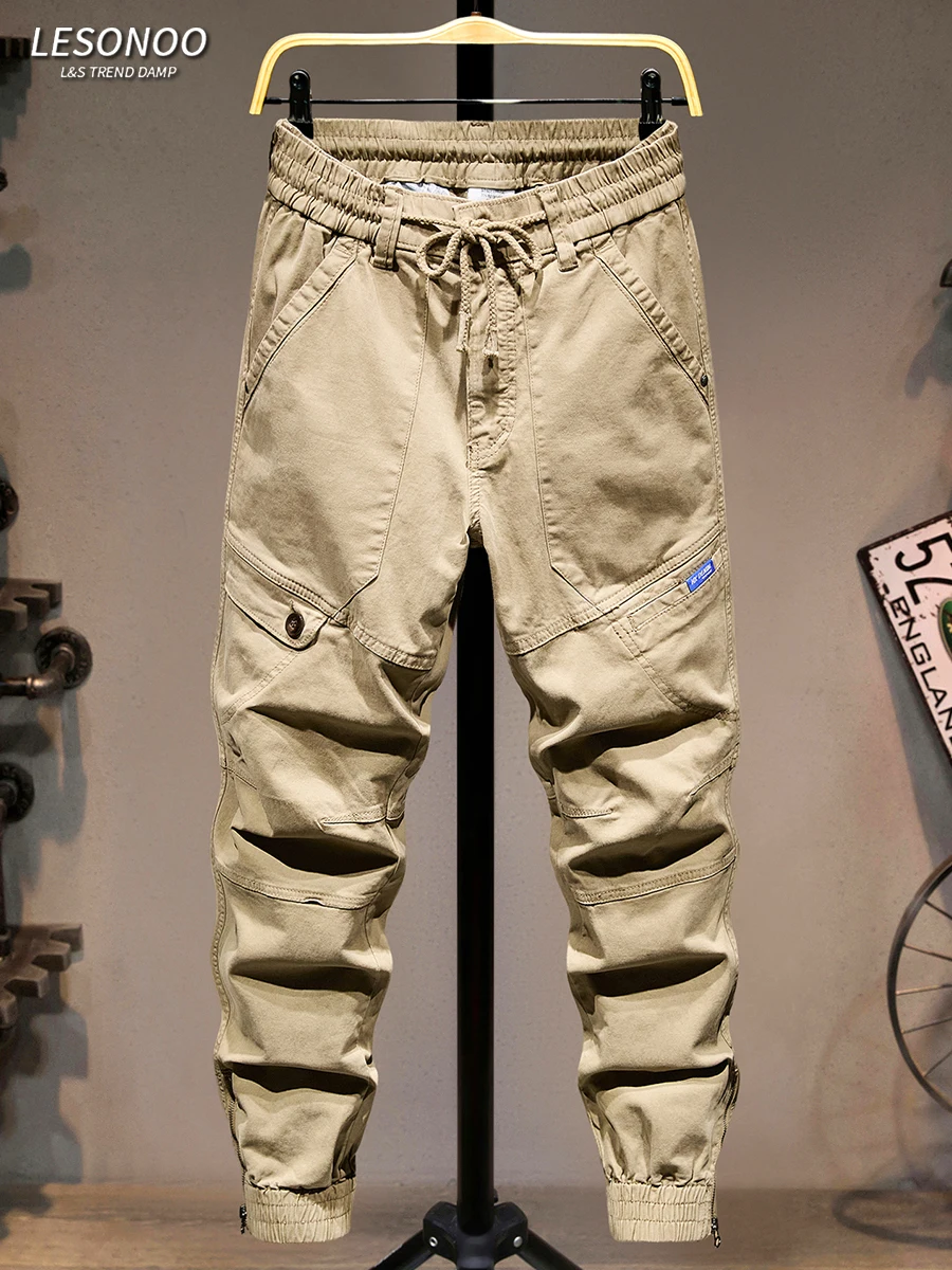 High-End Khaki Workwear Pants Men's Trendy Elastic Fashionable Cuffed Casual Pants Youth Loose Waist Comfortable Fit Trousers
High-End Khaki Workwear Pants Men's Trendy Elastic Fashionable Cuffed Casual Pants Youth Loose Waist Comfortable Fit Trousers