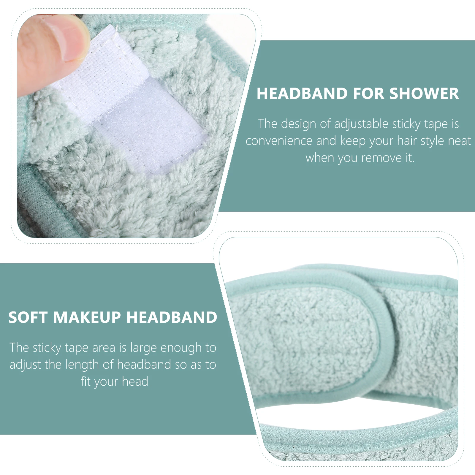 2Pcs Coral Fleece Facial Headbands Women Adjustable Sticky Tape Spa Makeup Hair Bands for Washing Face Shower Travel Reusable
2Pcs Coral Fleece Facial Headbands Women Adjustable Sticky Tape Spa Makeup Hair Bands for Washing Face Shower Travel Reusable