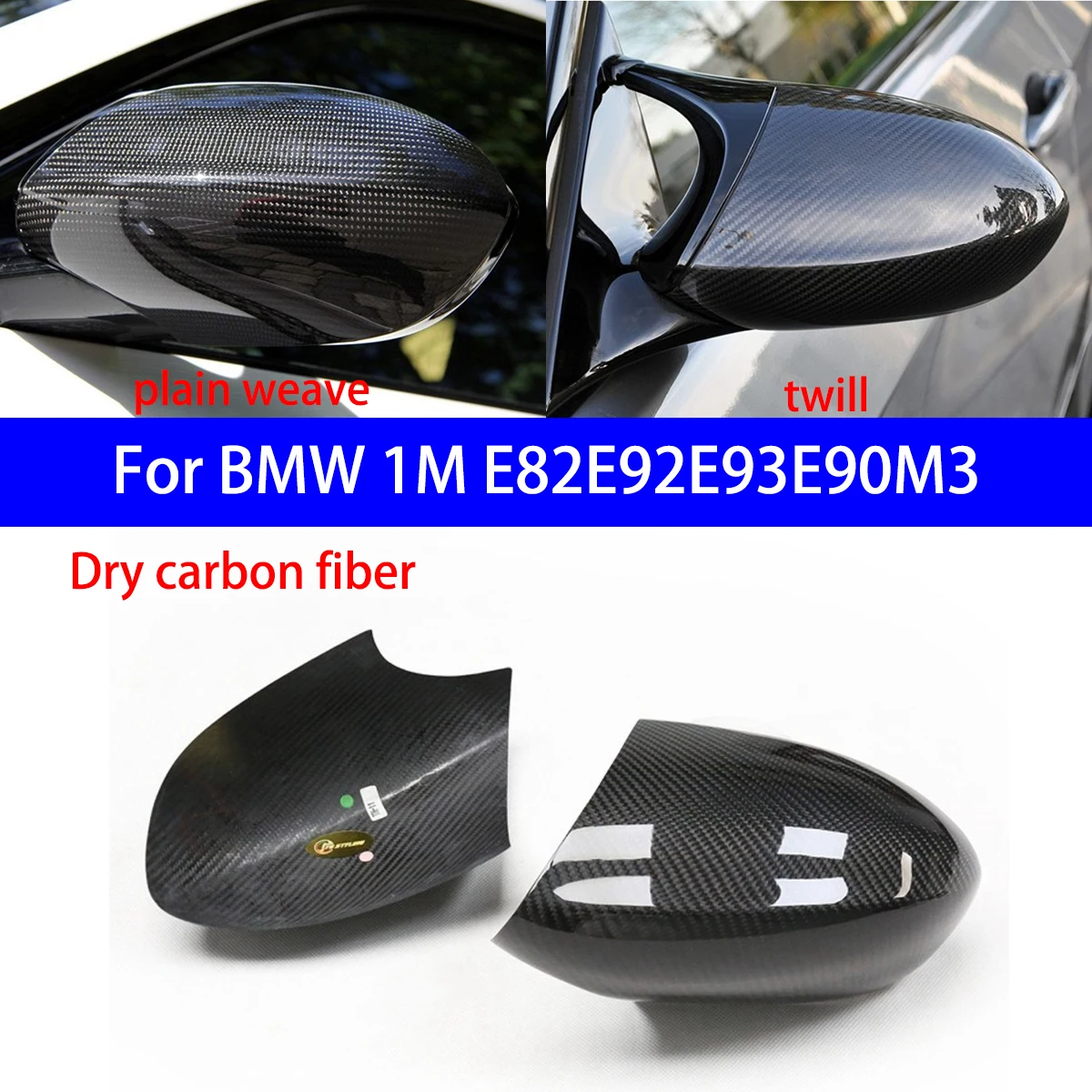 Suitable for BMW 1M E82E92E93E90M3 Dry Carbon Fiber Sticker Rearview Mirror Housing
Suitable for BMW 1M E82E92E93E90M3 Dry Carbon Fiber Sticker Rearview Mirror Housing