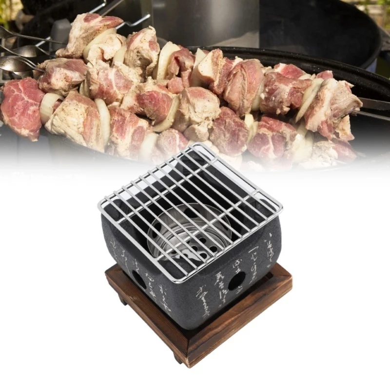 Japanese Mini Barbecue Charcoal Oven Household Barbecue Charcoal Stove Charcoal Baking Rice Cake Stove Small Square
Japanese Mini Barbecue Charcoal Oven Household Barbecue Charcoal Stove Charcoal Baking Rice Cake Stove Small Square