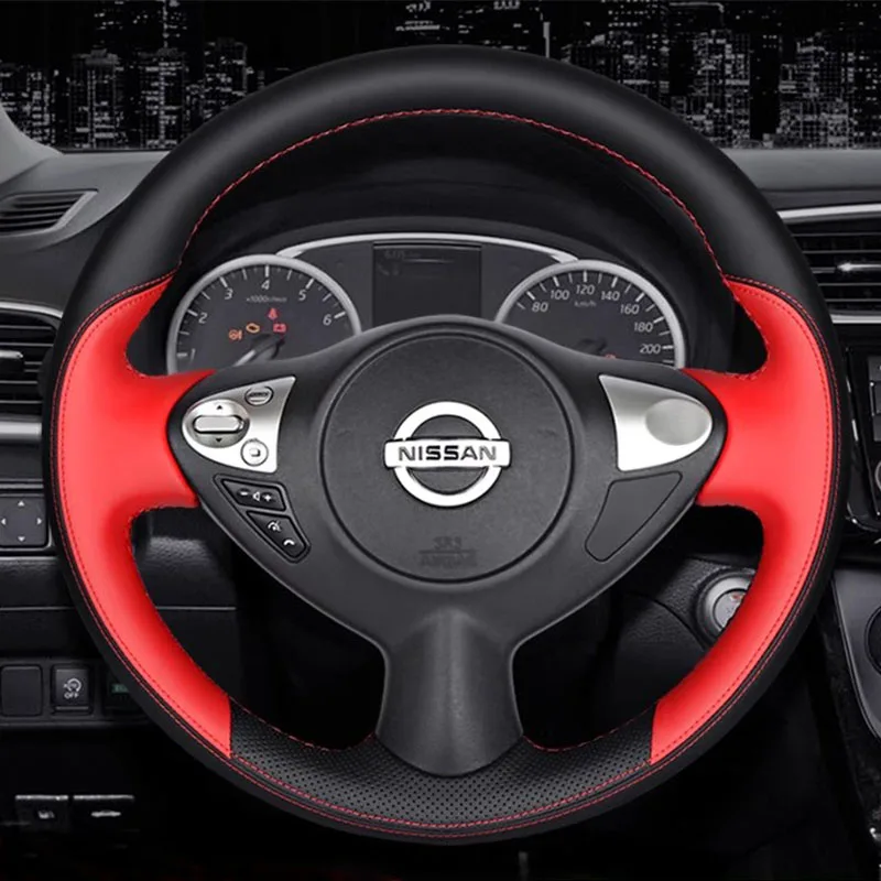 Для Nissan Sylphy Sunny Tiida черный красный нескользящий спортивный стиль натуральная кожа DIY Ручная строчка
Для Nissan Sylphy Sunny Tiida черный красный нескользящий спортивный стиль натуральная кожа DIY Ручная строчка