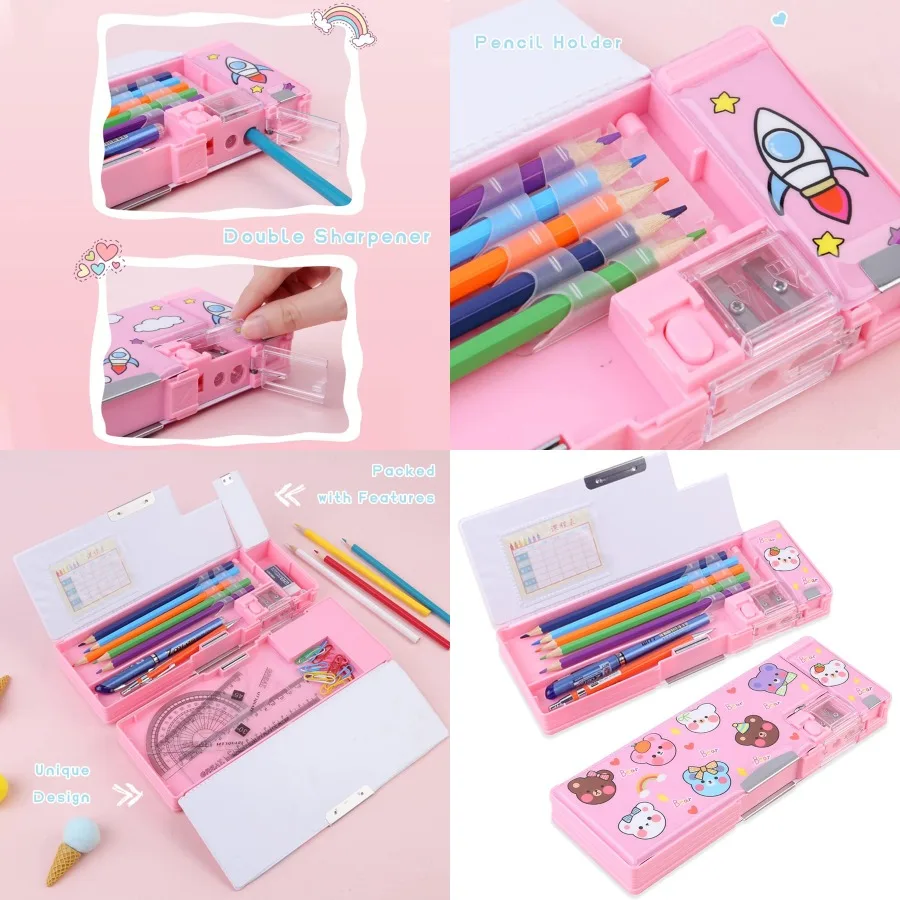 Pop Up Multifunction Pencil Case for Girls and Boys Cute Cartoon Pen Box Organizer Stationery with Sharpener Schedule School Su
Pop Up Multifunction Pencil Case for Girls and Boys Cute Cartoon Pen Box Organizer Stationery with Sharpener Schedule School Su