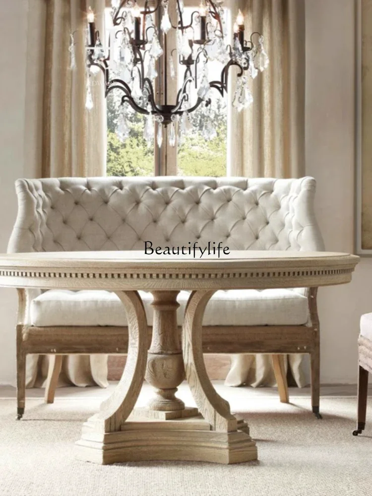 56*детали и аксессуары*круглый обеденный стол и стулья из дуба американского дерева, французский ретро, старый, из массива дерева, европейский простой
56*детали и аксессуары*круглый обеденный стол и стулья из дуба американского дерева, французский ретро, старый, из массива дерева, европейский простой