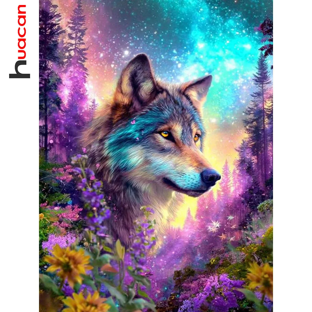 Huacan Full Square Round Drill Diamond Painting Wolf Forest Diamond Mosaic Animal Landscape Kit Home Decoration
Huacan Full Square Round Drill Diamond Painting Wolf Forest Diamond Mosaic Animal Landscape Kit Home Decoration