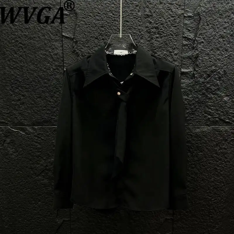 WVGA Spring Summer New Men's Tie Solid Color Long Sleeve Shirt Niche Chic Casual Korean Style Loose-fit Non-iron Tops Ins W24567
WVGA Spring Summer New Men's Tie Solid Color Long Sleeve Shirt Niche Chic Casual Korean Style Loose-fit Non-iron Tops Ins W24567