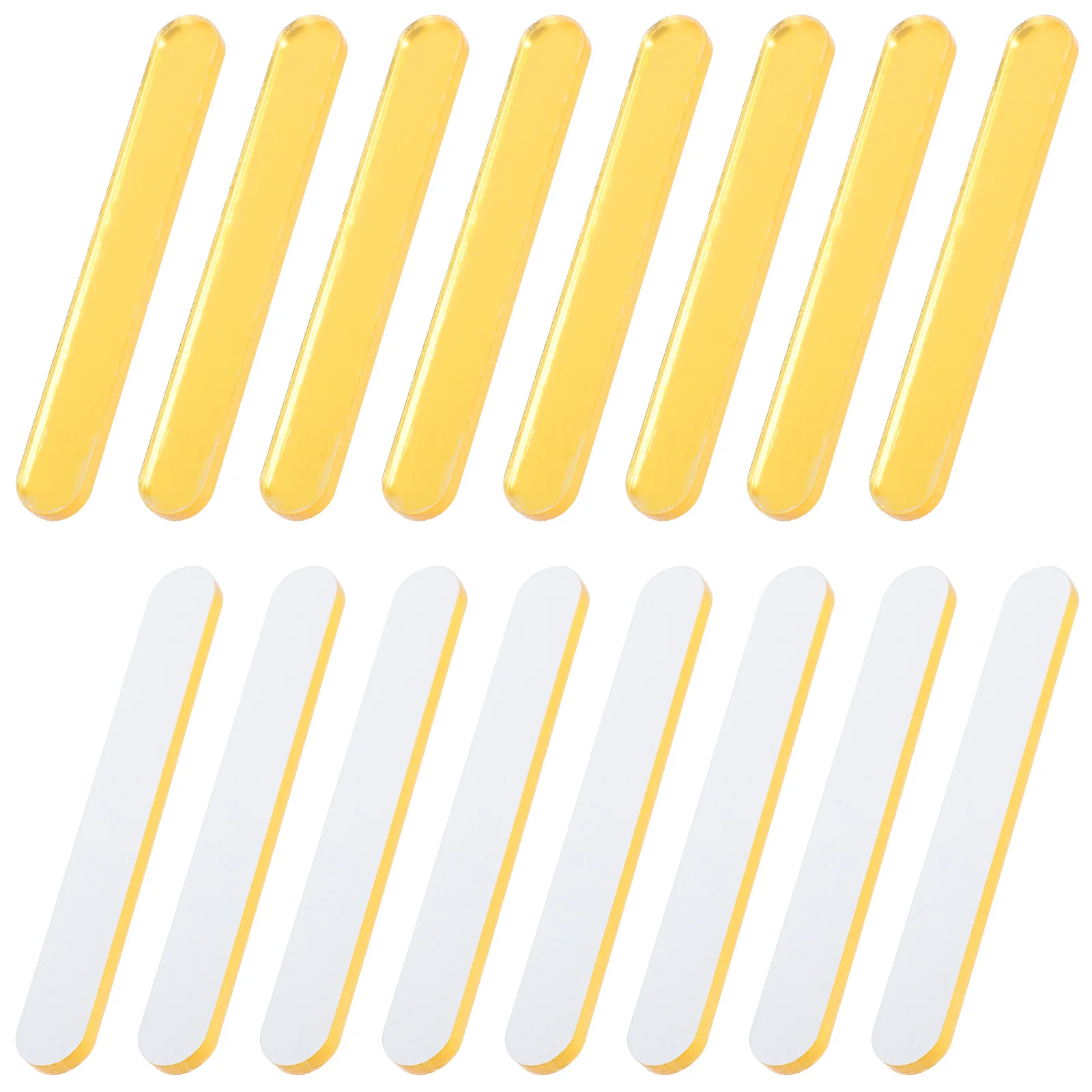 30Pcs Ice Cream Sticks Acrylic Reusable Smooth DIY Popsicle Sticks Craft Making Rods Practical for Home Use DIY Stick