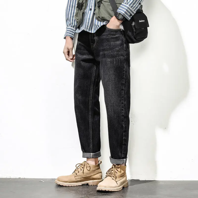 2022 Spring Summer Men's Jeans Cotton Denim Hip Hop Joggers Streetwear Skinny Jeans Pants Hombre Harem Denim Trousers Men Z249
2022 Spring Summer Men's Jeans Cotton Denim Hip Hop Joggers Streetwear Skinny Jeans Pants Hombre Harem Denim Trousers Men Z249