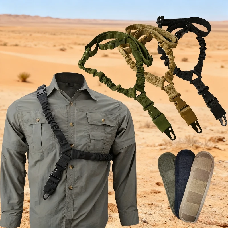Tactical Sling Shooting With Shoulder Pad Adjustable one Point Bungee Airsoft Rifle Strapping Belt Hunting Hiking Accessories
Tactical Sling Shooting With Shoulder Pad Adjustable one Point Bungee Airsoft Rifle Strapping Belt Hunting Hiking Accessories