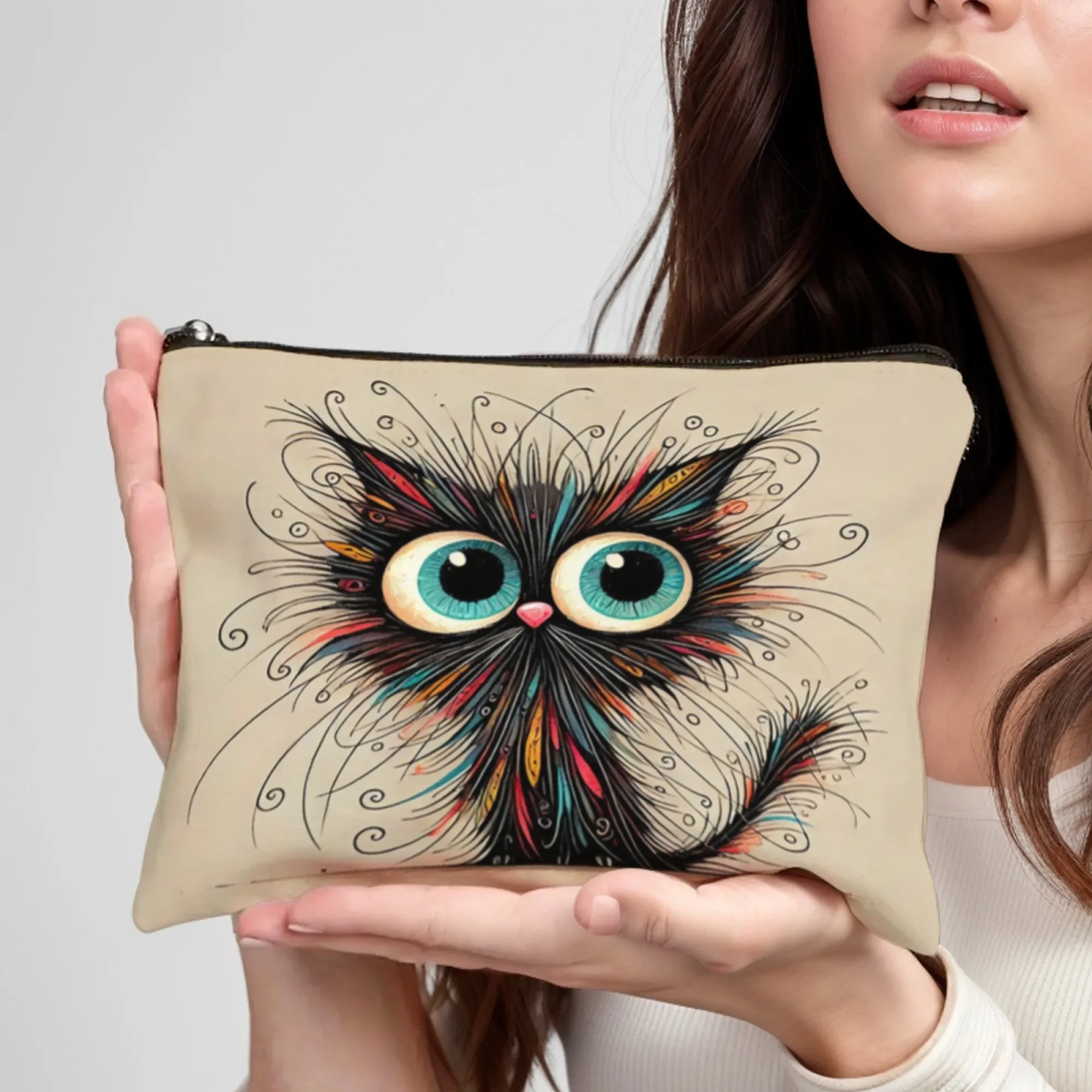 Adorable Black Cat Cosmetics Bag Stylish & Durable Travel Organizer -Perfect Portable Toiletry Bag for Fun Convenient Storage
Adorable Black Cat Cosmetics Bag Stylish & Durable Travel Organizer -Perfect Portable Toiletry Bag for Fun Convenient Storage