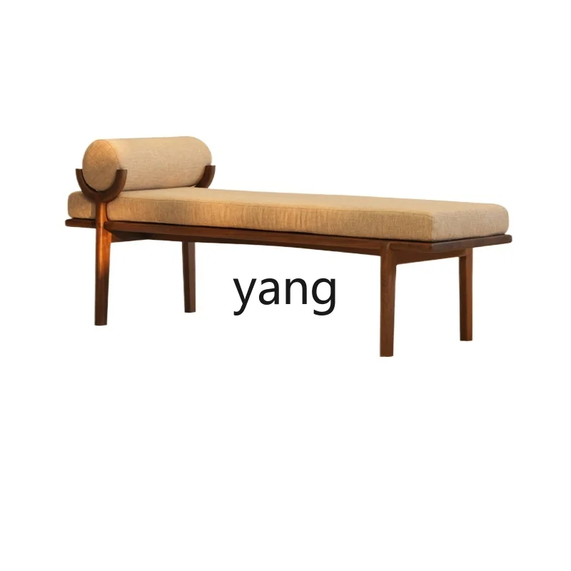 LMM new Chinese bench solid wood living room black walnut chaise longue bedroom bed
LMM new Chinese bench solid wood living room black walnut chaise longue bedroom bed