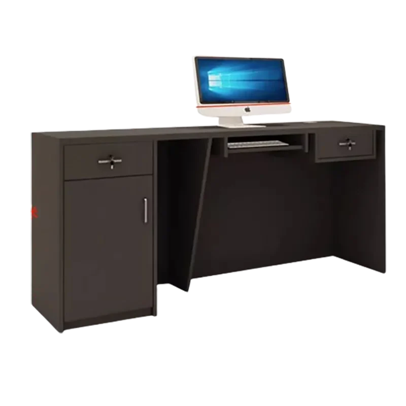 Black Minimalist Reception Desks Nordic Counter Luxury Office Reception Desks Small Modern Mostrador Commercial Furniture
Black Minimalist Reception Desks Nordic Counter Luxury Office Reception Desks Small Modern Mostrador Commercial Furniture