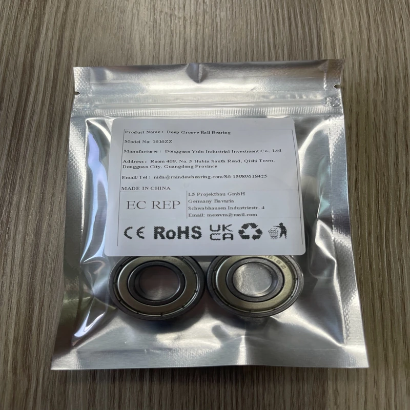 5PCS 1616ZZ Miniature Bearing ABEC-7 inch Ball Bearings 12.7x28.575x9.525mm Sealed Bearing - Double Sealed 1616 Z 2Z
5PCS 1616ZZ Miniature Bearing ABEC-7 inch Ball Bearings 12.7x28.575x9.525mm Sealed Bearing - Double Sealed 1616 Z 2Z