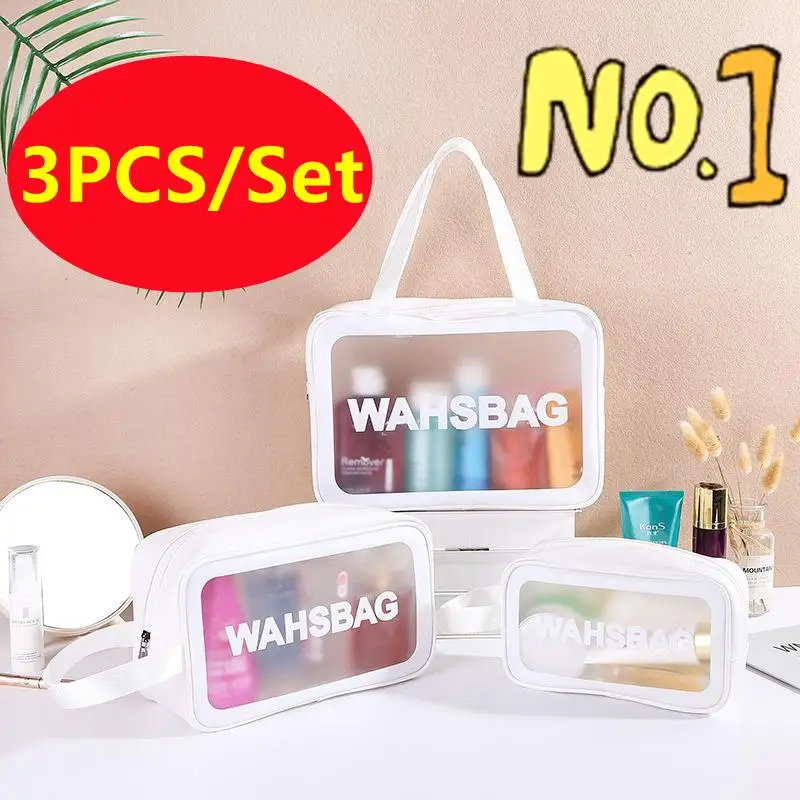 3PC/Set Portable Travel Wash Bag Transparent Waterproof Makeup Storage Pouch Large Capacity Cosmetic Organizer Beauty Women Case
3PC/Set Portable Travel Wash Bag Transparent Waterproof Makeup Storage Pouch Large Capacity Cosmetic Organizer Beauty Women Case