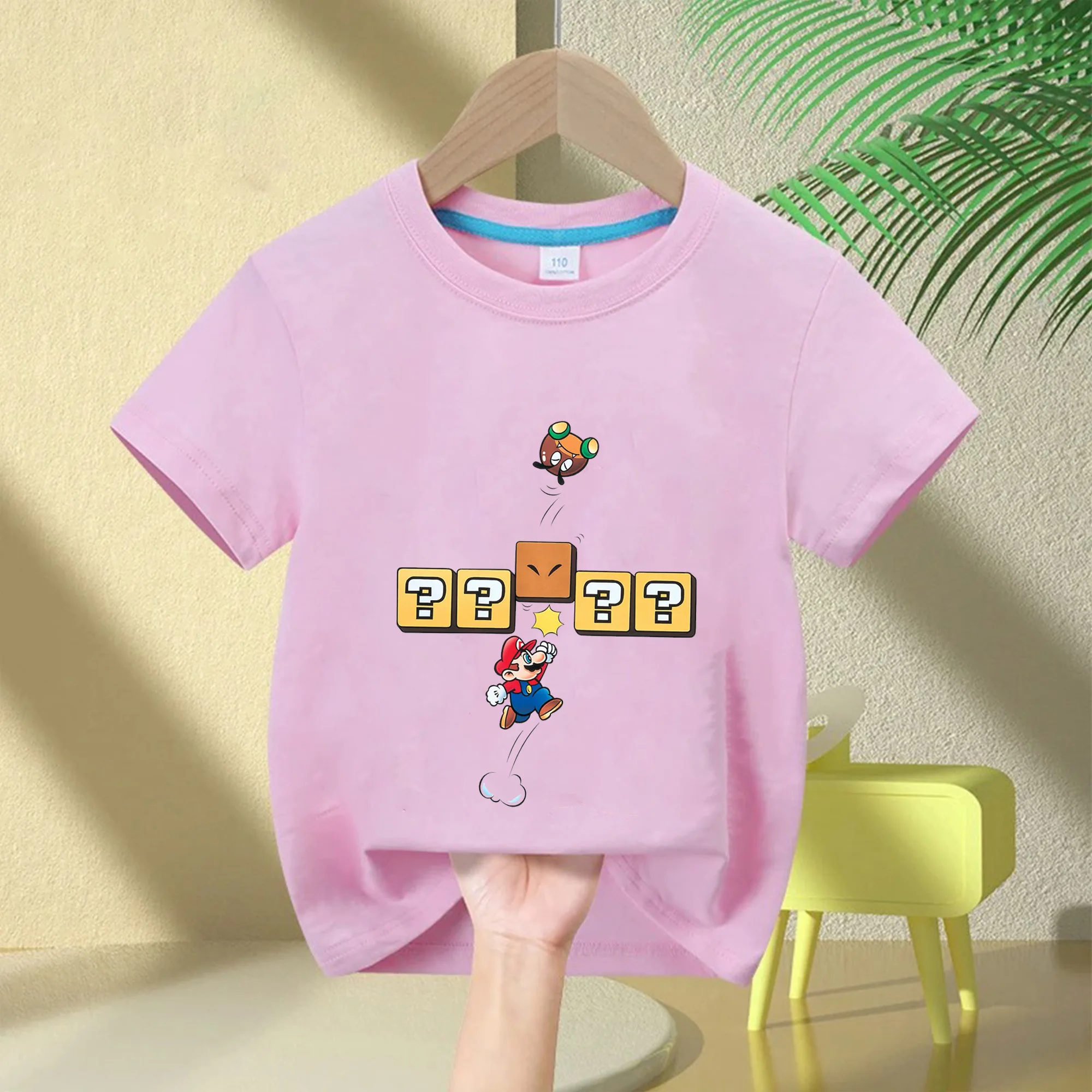 Anime Super Mario Cartoon Children's CosPlay Short Sleeve Summer Boys Girls Cotton Round Neck T-shirt Breathable Kids Clothing
Anime Super Mario Cartoon Children's CosPlay Short Sleeve Summer Boys Girls Cotton Round Neck T-shirt Breathable Kids Clothing