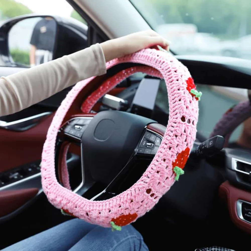 Crochet Steering Wheel Cover 14-15 Inch Knitted Sunflower Small Flower Style Steering Wheel Cover Car Interior Accessories
Crochet Steering Wheel Cover 14-15 Inch Knitted Sunflower Small Flower Style Steering Wheel Cover Car Interior Accessories