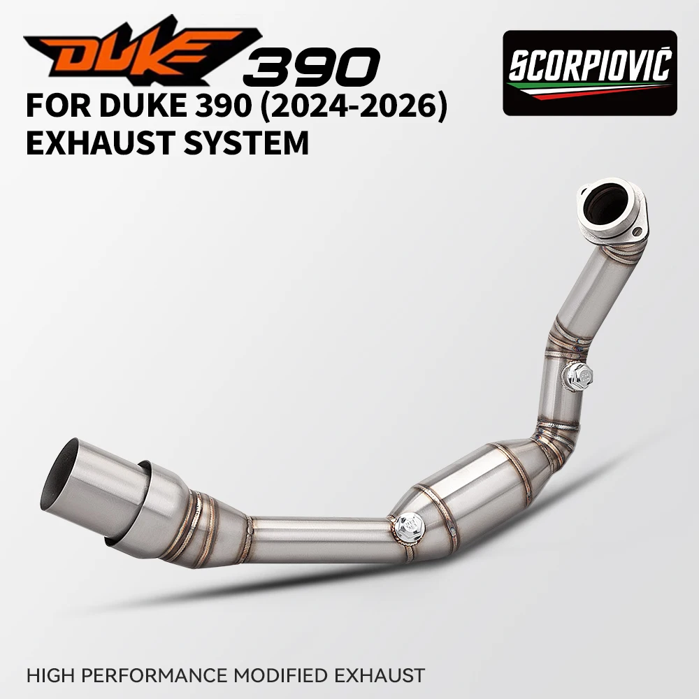 For DUKE 125 250 390 ADV SMC R Husqvarna Svartpilen 401 2024 - 2026 Motorcycle Exhaust System Front Link Pipe Escape Slip On
For DUKE 125 250 390 ADV SMC R Husqvarna Svartpilen 401 2024 - 2026 Motorcycle Exhaust System Front Link Pipe Escape Slip On