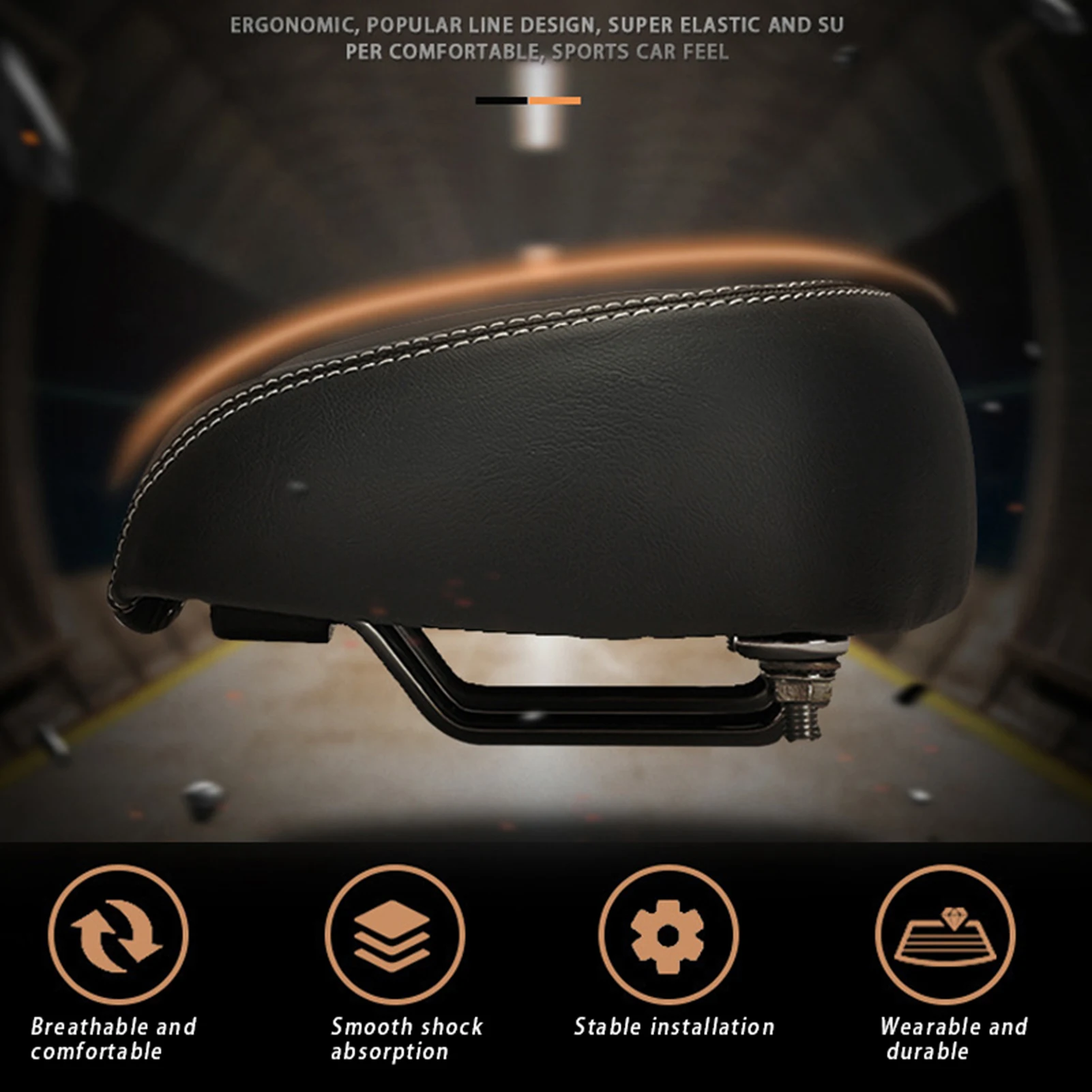 Wide Large Bicycle Saddle Padded High Density Thick Memory Foam Seat for Exercise Cruiser Mountain Bikes
Wide Large Bicycle Saddle Padded High Density Thick Memory Foam Seat for Exercise Cruiser Mountain Bikes