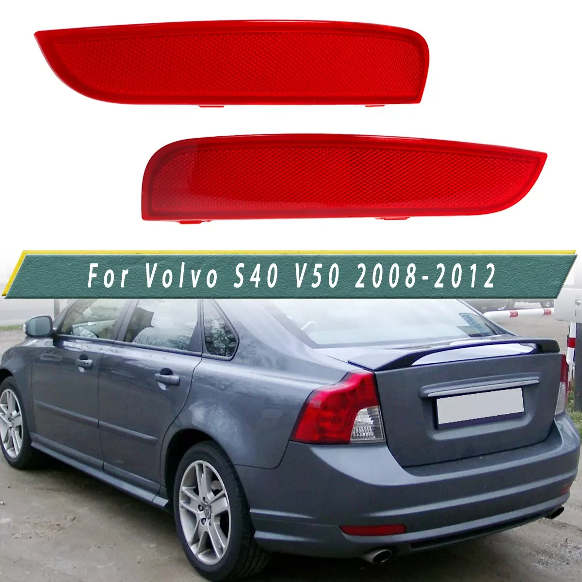 Для Volvo S40 V50 2008-2015 задний бампер отражатель линза стоп-сигнал стоп-сигнал отражатель крышка лампы 30763345 30763346
Для Volvo S40 V50 2008-2015 задний бампер отражатель линза стоп-сигнал стоп-сигнал отражатель крышка лампы 30763345 30763346