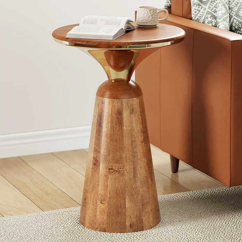 Laveer Wood End Table, Indoor Round Side Table, Small Drink Table, Modern Solid Wood Accent Table Coffee Table For Living Room
Laveer Wood End Table, Indoor Round Side Table, Small Drink Table, Modern Solid Wood Accent Table Coffee Table For Living Room