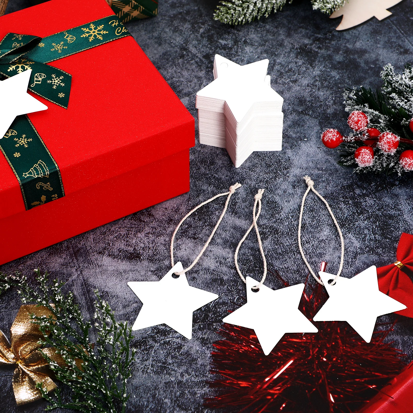 200Pcs Star Shape Tags Blank Paper Hanging Tags With Holes Sturdy Gift Labels Name Tags For Weddings Decorations 
200Pcs Star Shape Tags Blank Paper Hanging Tags With Holes Sturdy Gift Labels Name Tags For Weddings Decorations