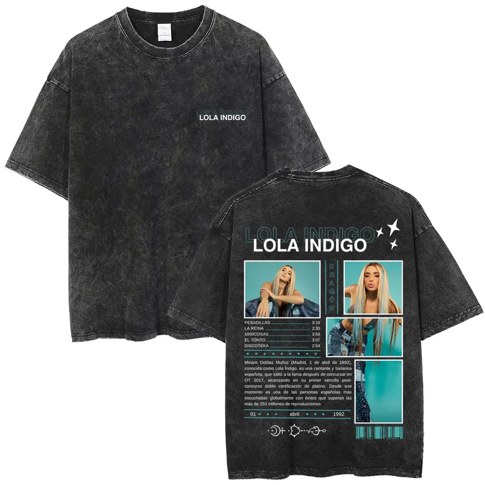 Washed Vintage Singer Lola 2025 Tour T Shirt Men Women's Fashion Pop Music Short Sleeve T-shirts Male Casual Retro Trend T-shirt
Washed Vintage Singer Lola 2025 Tour T Shirt Men Women's Fashion Pop Music Short Sleeve T-shirts Male Casual Retro Trend T-shirt