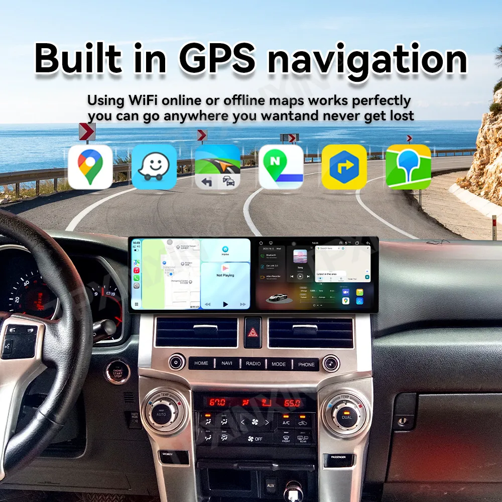 Android 15 Car Multimedia Player For Toyota 4 Runner 2007-2021 Auto Radio GPS Navigation Stereo 18.2" Touch Screen Carplay HiCar
Android 15 Car Multimedia Player For Toyota 4 Runner 2007-2021 Auto Radio GPS Navigation Stereo 18.2" Touch Screen Carplay HiCar