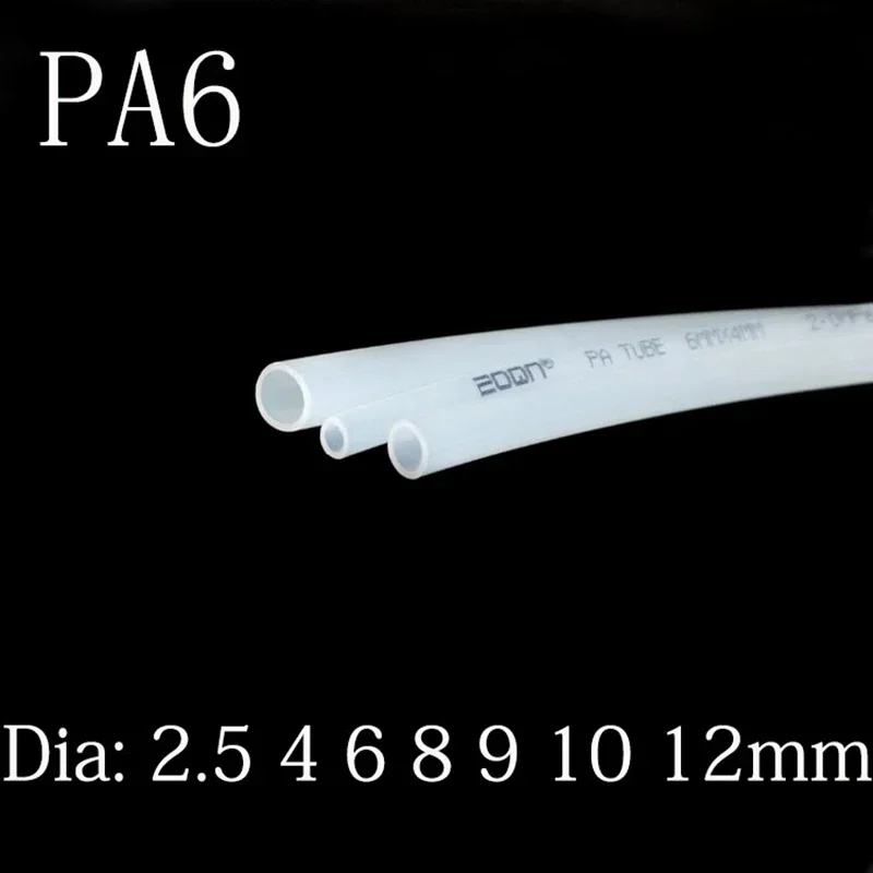 High Pressure PA6 Nylon Tube Diameter 2.5 4 6 8 9 10 12 mm Pneumatic Air Compressor Smooth Rigid Polyamide Oil Pipe Clear Black
High Pressure PA6 Nylon Tube Diameter 2.5 4 6 8 9 10 12 mm Pneumatic Air Compressor Smooth Rigid Polyamide Oil Pipe Clear Black