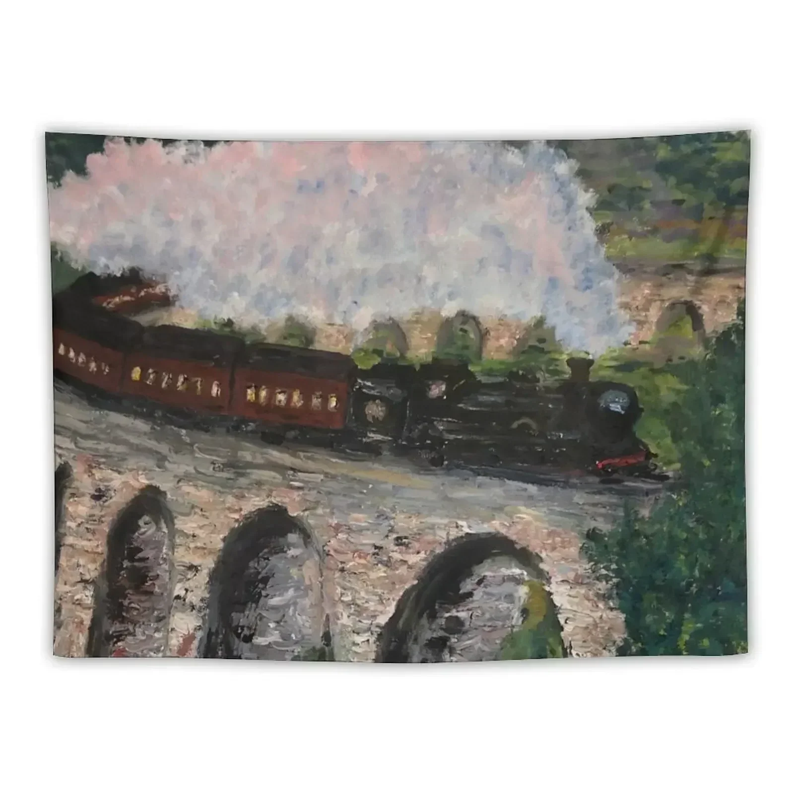 Train steaming over bridge Tapestry Bathroom Decor Room Decorating Aesthetic Tapestry
Train steaming over bridge Tapestry Bathroom Decor Room Decorating Aesthetic Tapestry