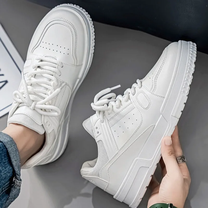 Casual Leather Men Shoes Luxury Black White Platform Sneakers Tennis Man Footwear Thick Soled Sneakers Zapatillas De Deporte
Casual Leather Men Shoes Luxury Black White Platform Sneakers Tennis Man Footwear Thick Soled Sneakers Zapatillas De Deporte