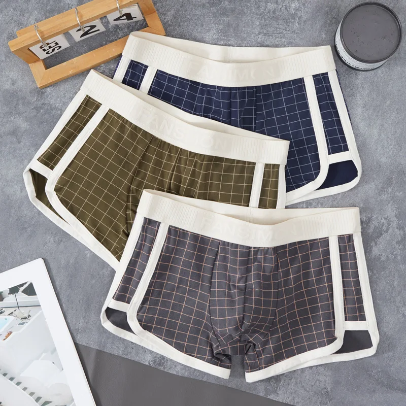 3PCS New Trend Plaid Men's Aro Pants Home Underwear Breathable Boxers Mid-waist Youth Fashion Shorts
3PCS New Trend Plaid Men's Aro Pants Home Underwear Breathable Boxers Mid-waist Youth Fashion Shorts