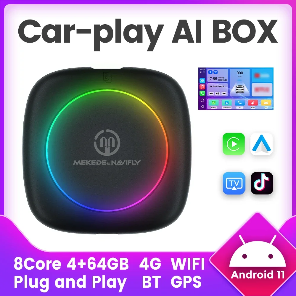 8core 4G 64G Wireless CarPlay Android Auto Ai Box for OEM Car Multimedia Upgrade Smart Video Mirror Link Streaming Box 4G LTE TF
8core 4G 64G Wireless CarPlay Android Auto Ai Box for OEM Car Multimedia Upgrade Smart Video Mirror Link Streaming Box 4G LTE TF