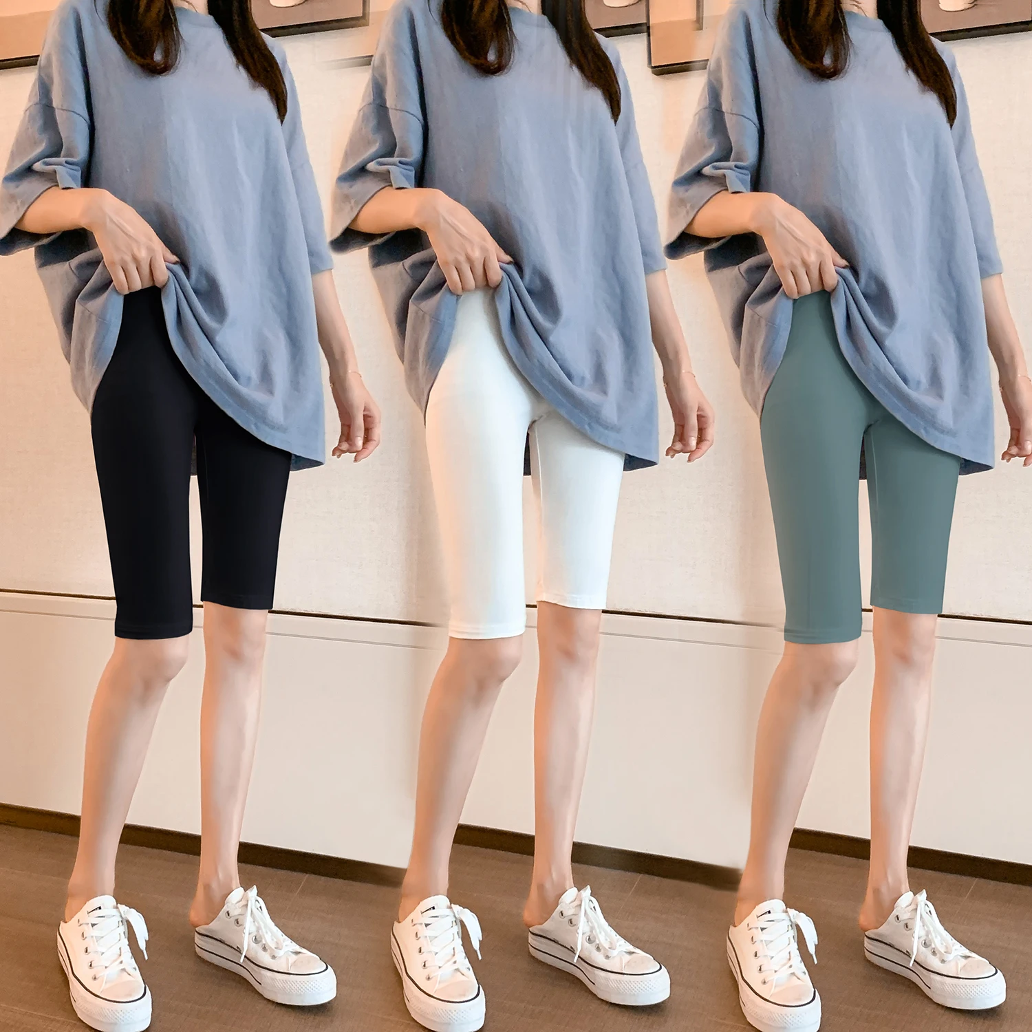 High Waist Modal Safety Pants Women's Summer Thin Five-Part Tight Seven-Nine Pants Prevent Light Walking Shorts Base Layer Pants
High Waist Modal Safety Pants Women's Summer Thin Five-Part Tight Seven-Nine Pants Prevent Light Walking Shorts Base Layer Pants