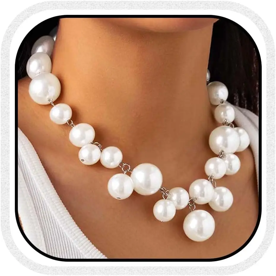 Elegant Silver Chain Necklace for Women, Delicate Pearl Pendant Style
Elegant Silver Chain Necklace for Women, Delicate Pearl Pendant Style