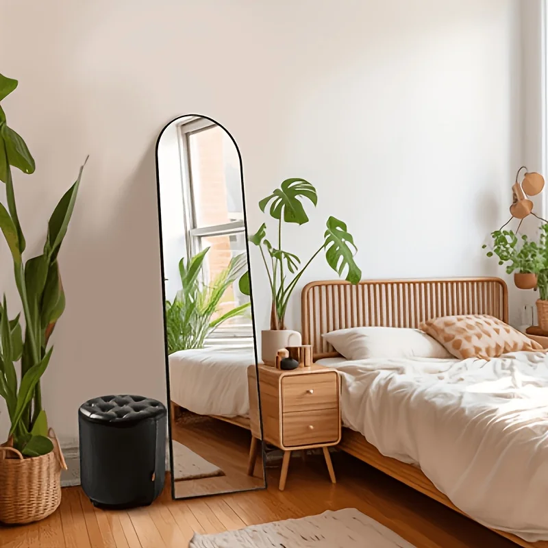 Full Length Floor Mount Mirror-Aluminum Alloy Frame-Arch Mirror Full Length HD-Full Body Mirror-for Bedroom or Living Room
Full Length Floor Mount Mirror-Aluminum Alloy Frame-Arch Mirror Full Length HD-Full Body Mirror-for Bedroom or Living Room